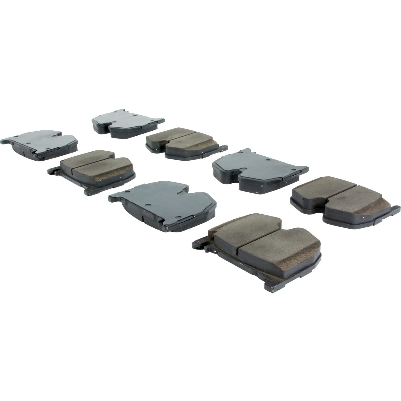 NEW CENTRIC 105.09830 Posi-Quiet Ceramic Brake Pads with Shims - Low Noise & High Performance Braking for Sedans, SUVs & Trucks - Perfect for City Driving & Highway Commuting