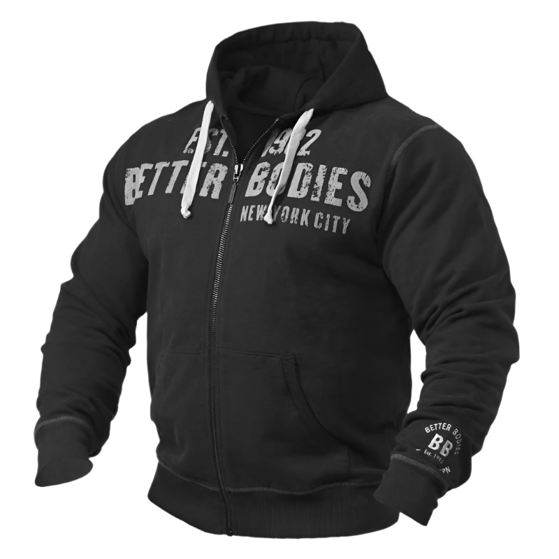Better Bodies Graphic Hoodie - Black | Stylish & Comfortable Pullover for Men & Women | Perfect for Gym, Casual Wear & Outdoor Activities
