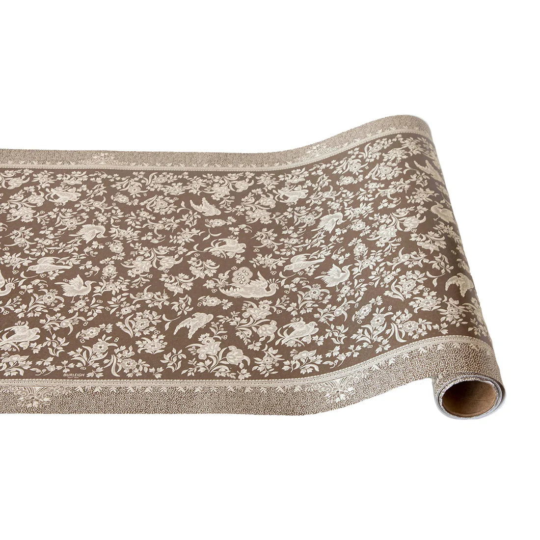 Elegant Brown Regal Peacock Table Runner 20 x 25 Inches - Perfect for Dining Room Decor, Wedding Centerpiece & Holiday Table Setting