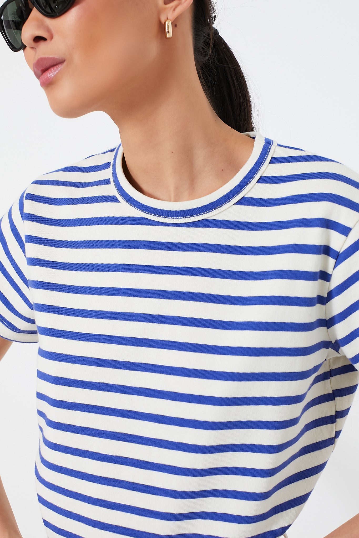 Blue Stripe Parker Classic Tee for Men - Premium Cotton Casual Shirt with Comfort Fit - Perfect for Everyday Wear, Office & Weekend Outings