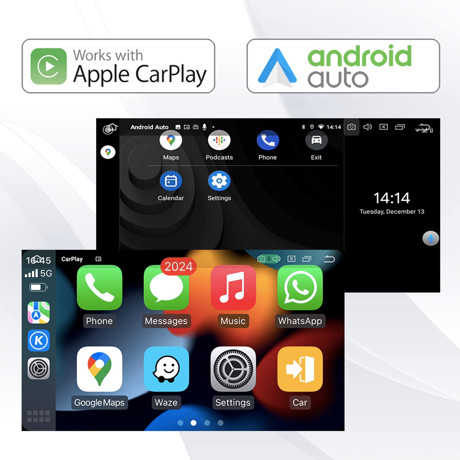 SYGAV Android 11 Car Stereo for 2016-2021 Honda Civic 10th Gen - Wireless CarPlay & Android Auto, GPS Navigation, Touch Screen Head Unit - Perfect for Commuting & Road Trips