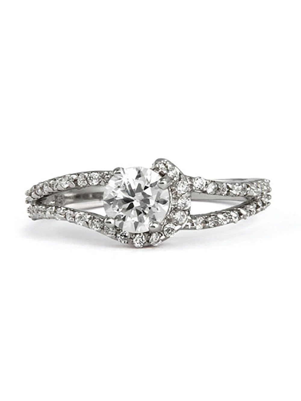 EVE'S ADDICTION Sterling Silver Brilliant Cut CZ Promise Rings for Women - Elegant Anniversary & Valentine's Day Gift for Her, Mom, Girlfriend - Perfect for Engagements, Weddings & Romantic Occasions