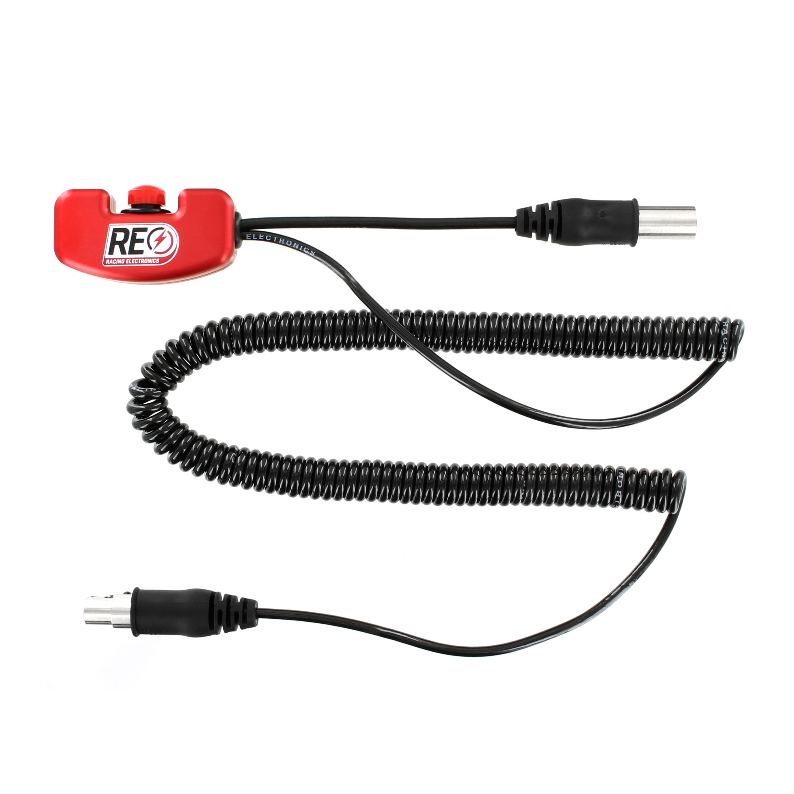 Universal Heavy Duty Aluminum Inline Push to Talk Cable - Durable PTT Communication for Two-Way Radios, Aviation, and Emergency Services