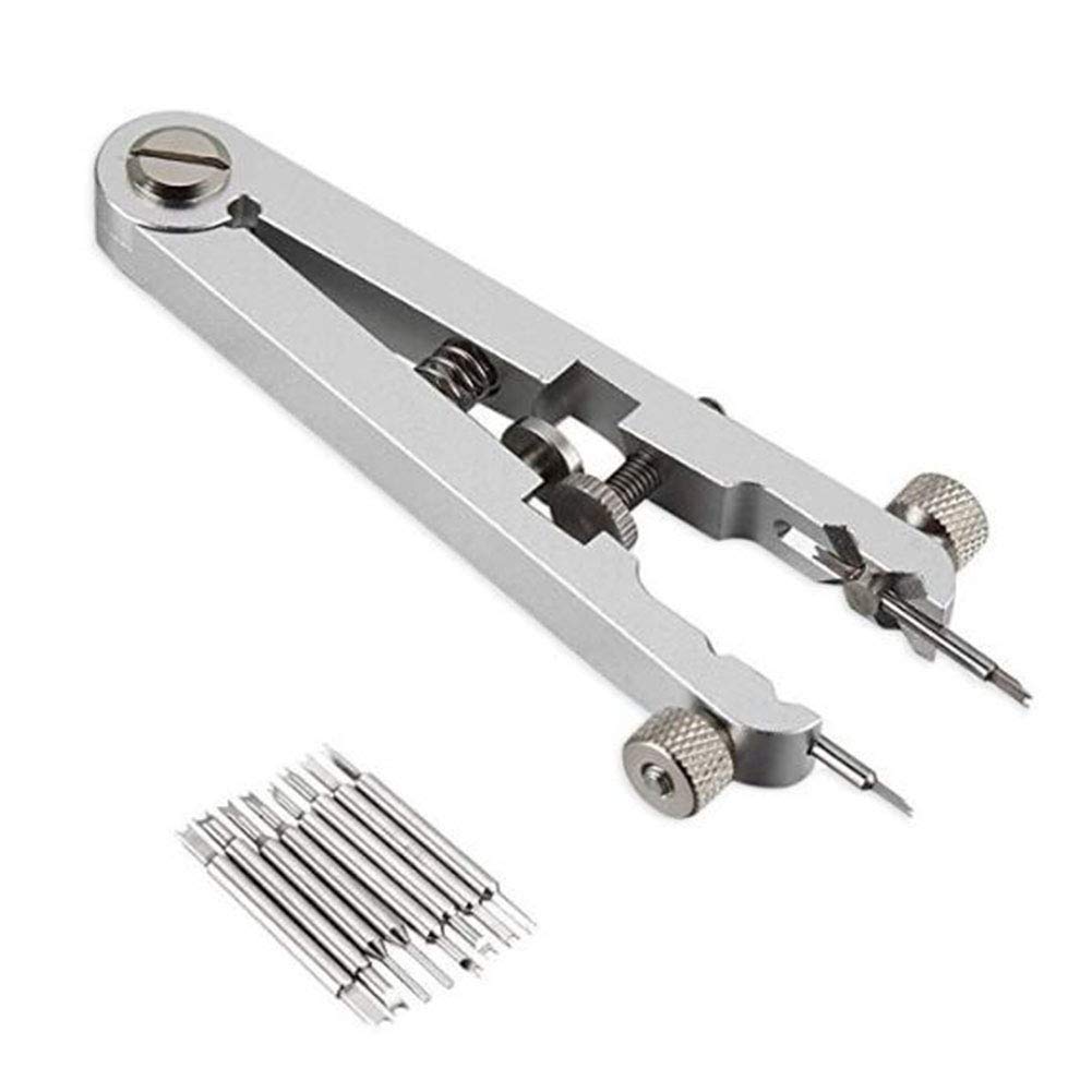 Professional Watch Spring Bar Repair Tool Kit - Stainless Steel Watch Band Pin Remover for Strap Replacement (Silver) - Perfect for Watch Repair, DIY Band Changes & Maintenance