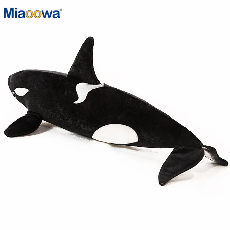 50cm Realistic Killer Whale Plush Toy - Lifelike Orca Stuffed Animal, Soft Shark Doll for Kids & Adults - Perfect Cuddle Pillow, Baby Gift & Ocean Themed Nursery Decor (Great for Bedtime, Playtime & Photo Props)