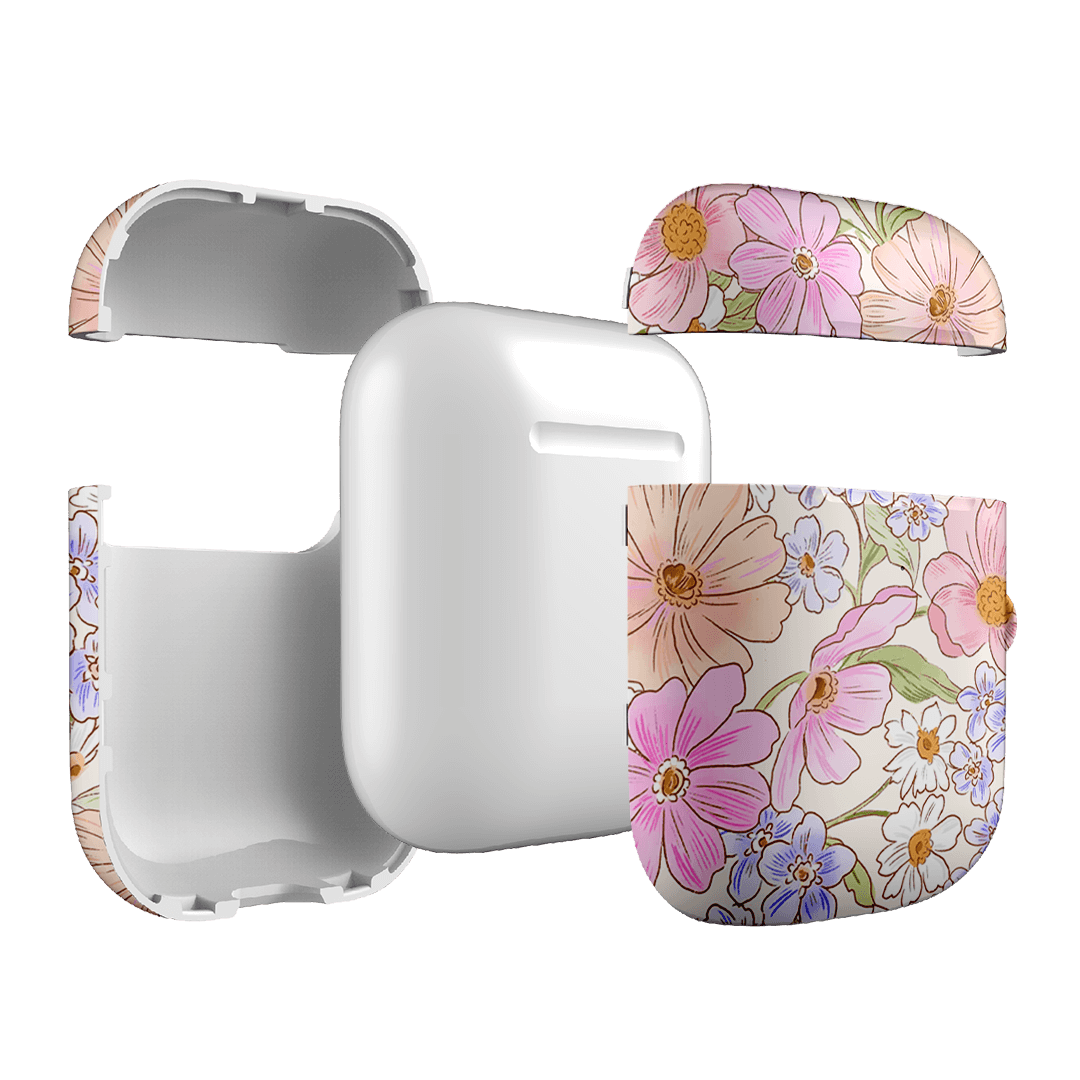 Lillia Flower AirPods Case Cover - Cute Floral Design Protective Case for Apple AirPods 1/2/3 Pro - Perfect Gift for Women Girls, Ideal for Daily Use, Travel & Work Accessories