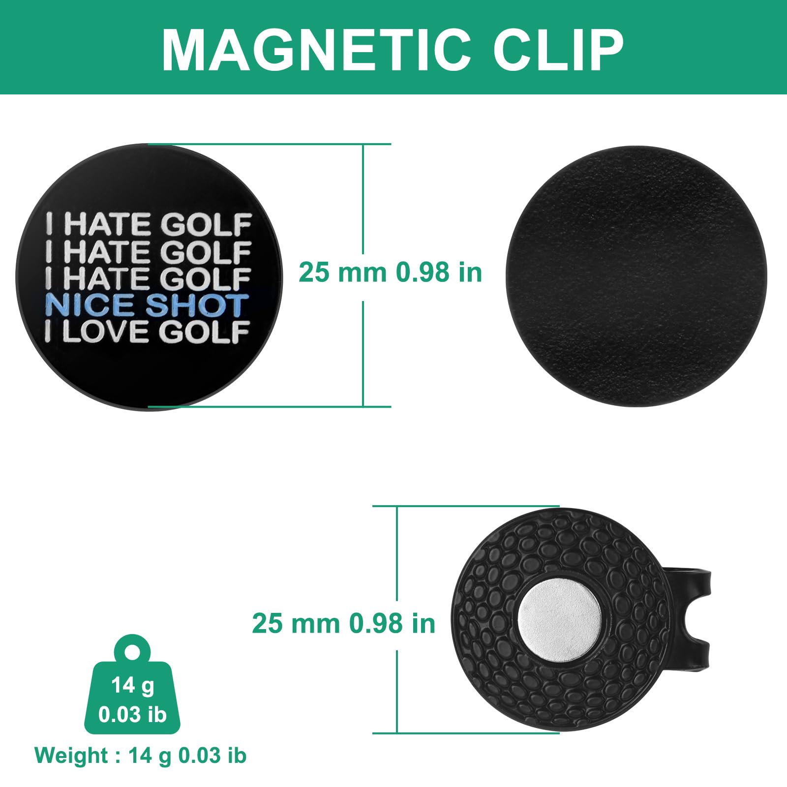 ZZHAO Golf Divot Repair Tool & Ball Marker Set - Premium Golf Accessories for Men | Perfect Gift for Golfers | Ideal for Course Play & Practice Sessions