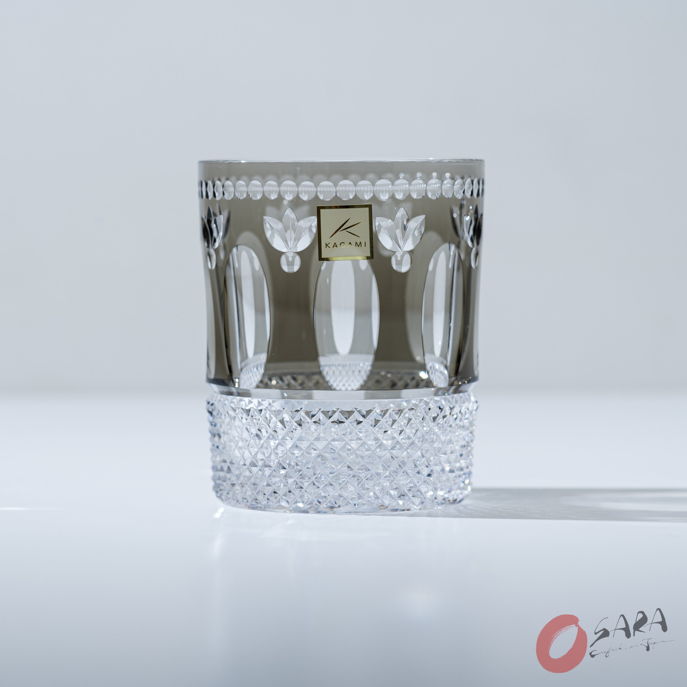 Premium KAGAMI Crystal Whiskey Glass Set - Vintage Retro Design for Bourbon, Scotch & Cocktails - Elegant Barware for Home, Parties & Gifts