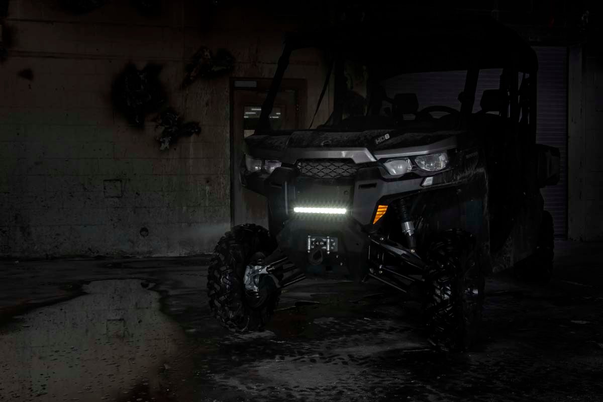 12 Inch Black Series LED Light Bar - Single Row Cool White DRL for Off-Road Trucks, ATVs & UTVs | Waterproof & Durable | Model 70712BLDRL | Perfect for Night Driving & Outdoor Adventures