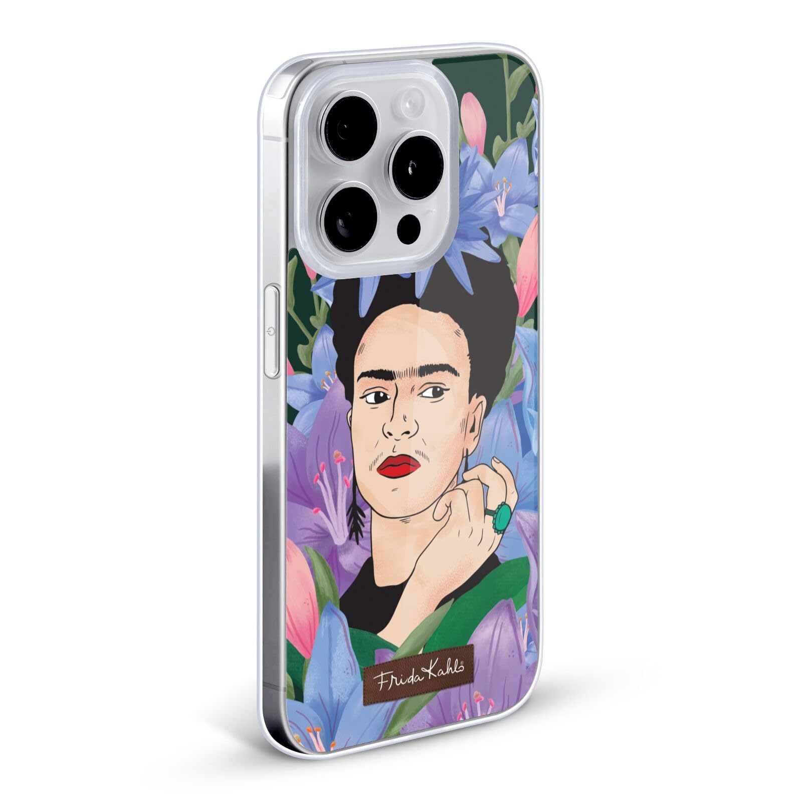 Frida Kahlo Lilies Portrait Soft Gel Phone Case for iPhone 13 - Officially Licensed Art Cover - Perfect for Daily Use, Gift Giving & Art Lovers