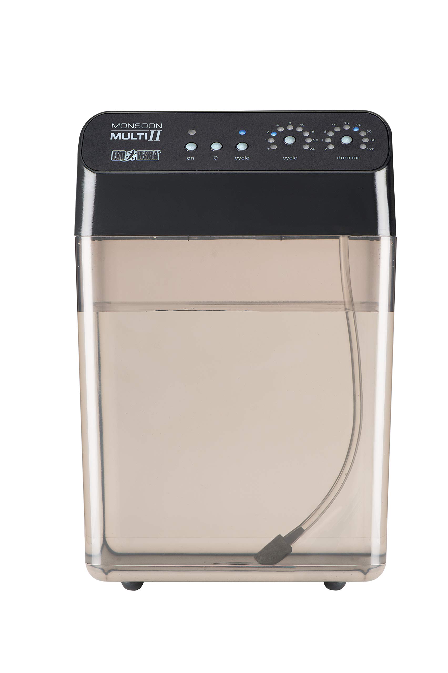 Exo Terra Monsoon Multi II Reptile Terrarium Misting System - Programmable Automatic Mister with 4.5 BAR Pressure Pump, Flexible Nozzles & Leak-Proof Connectors - 8L (2 Gallon) Water Reservoir - Ideal for Reptiles, Amphibians & Tropical Plants in Terrariums & Vivariums