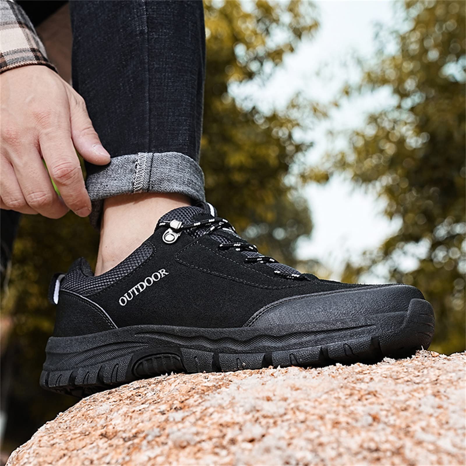 **Men's Fashion Sports Shoes - Breathable Spring & Summer Trainers with Thick Non-Slip Soles for Hiking, Outdoor & Casual Wear**    *(Perfect for Gym, Running, Walking & Daily Comfort)*
