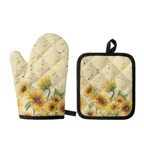 Sunflower Music Note Print