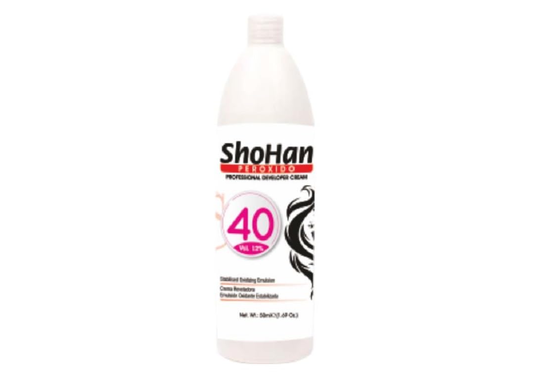 Professional 40 Volume 12% Hair Color Developer (250ml) - Thick Viscous Formula for Vibrant Hair Coloring | Compatible with Blondor Powder & All Hair Dyes | Leaves Hair Glossy & Smooth | Perfect for Salon & At-Home Hair Coloring Treatments