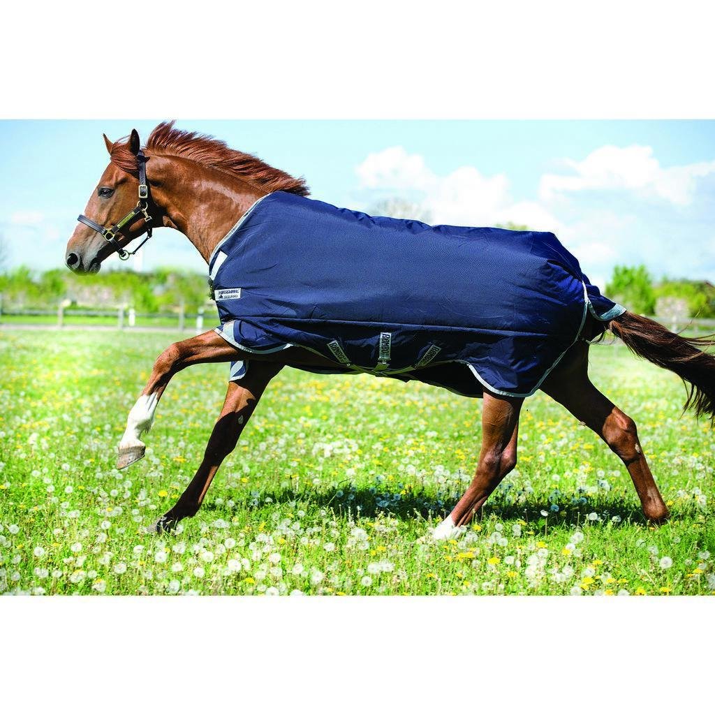 Horseware Ramboo Original Leg Arch 200G Midweight Horse Blanket - Navy/Silver, 81