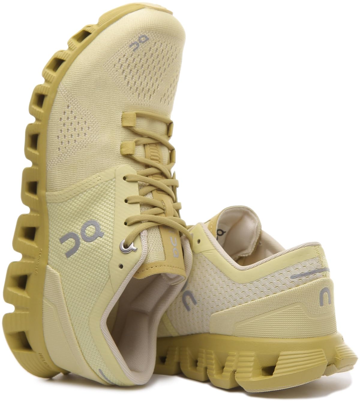 ON Women's Cloud X Running Sneakers - Lightweight & Comfortable for Jogging, Walking & Gym - Glade/Citron Yellow - Size 6 US Medium - Perfect for Outdoor Activities & Casual Wear