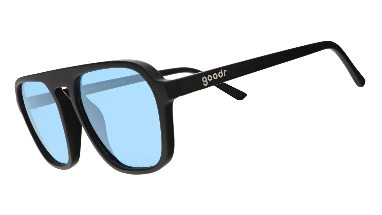Goodr Undercover Stunt Double Sunglasses - Polarized UV Protection for Running, Cycling & Outdoor Sports - Trendy Aviator Style for Men & Women