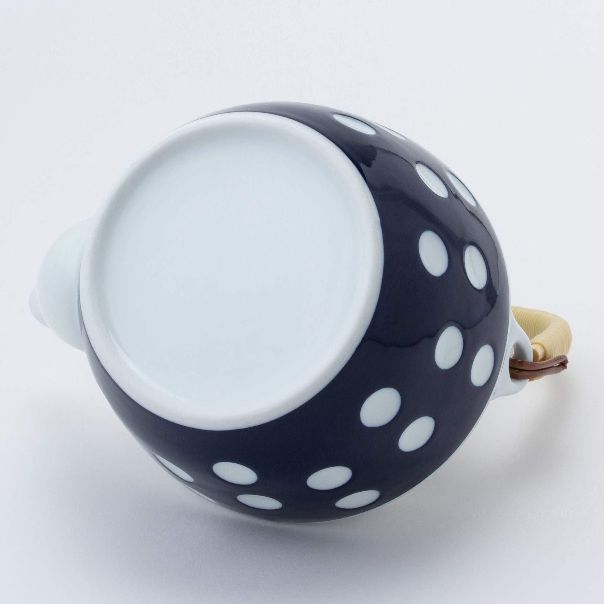 Saikai Pottery 23186 Arita Ware Japanese Ceramic Pot with Polka Dot Pattern - No. 6 - Perfect for Tea Ceremony, Home Decor & Gift Giving