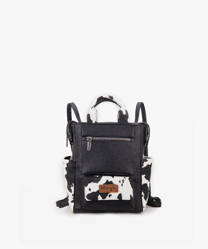 Wrangler Convertible Leather Backpack for Men & Women - Durable Travel Backpack with Adjustable Straps - Perfect for Hiking, Work & School