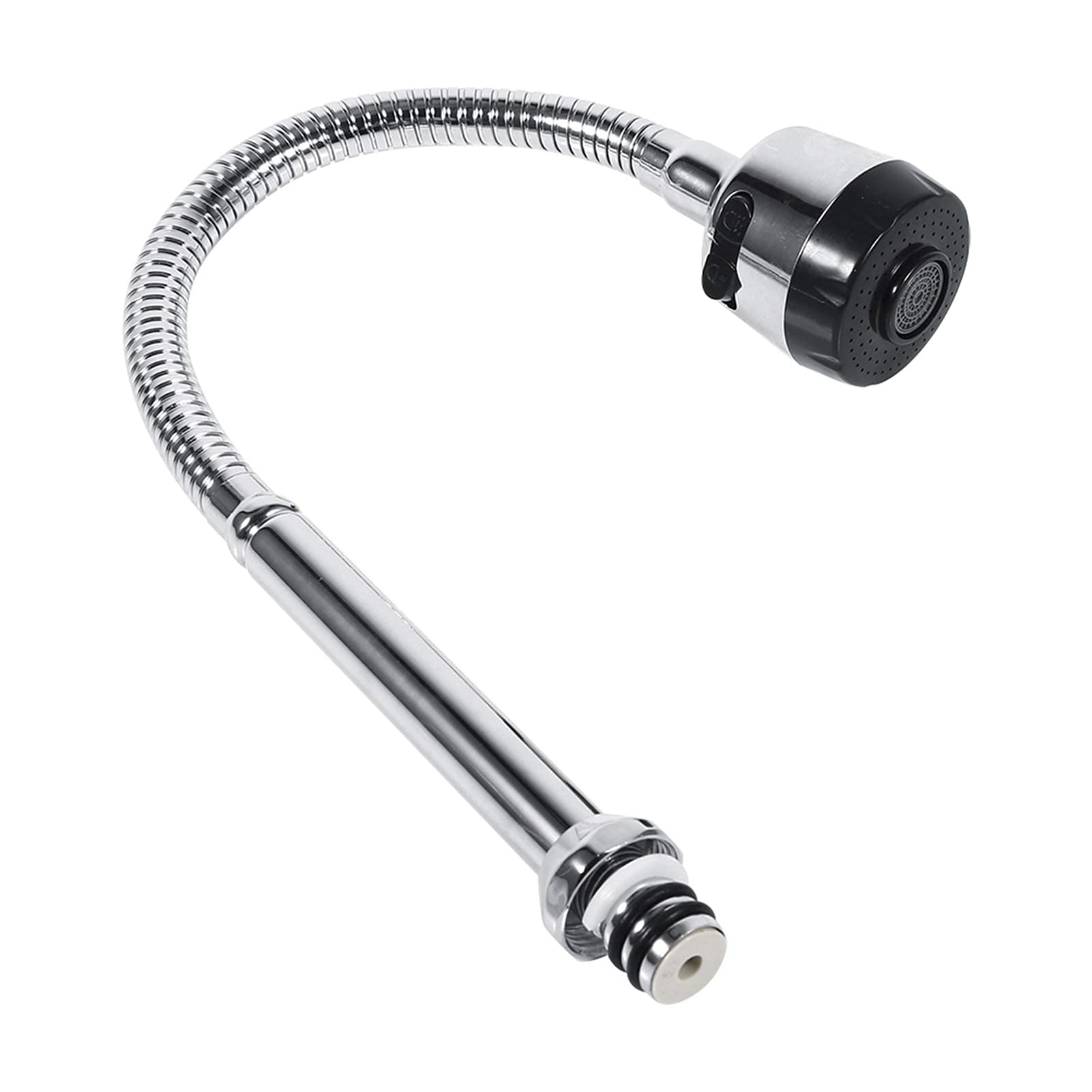 Universal Faucet Spout Replacement with Hose Threads, Kitchen Sink Sprayer Swivel Spout, Durable Tap Pipe Fittings for Single & Double Bowl Sinks - Perfect for Home & Commercial Kitchens