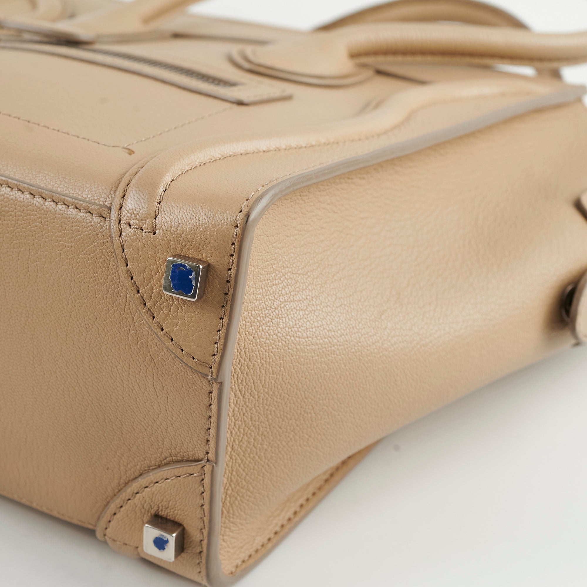 Celine Micro Luggage Dune Handbag - Premium Leather Crossbody Bag for Women | Perfect for Work, Travel & Everyday Use