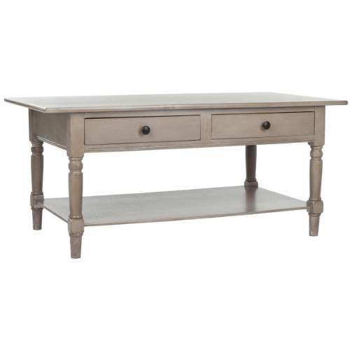 Safavieh American Homes Collection Boris Dark Cherry Coffee Table - Modern Living Room Furniture for Home Decor & Stylish Entertainment Space