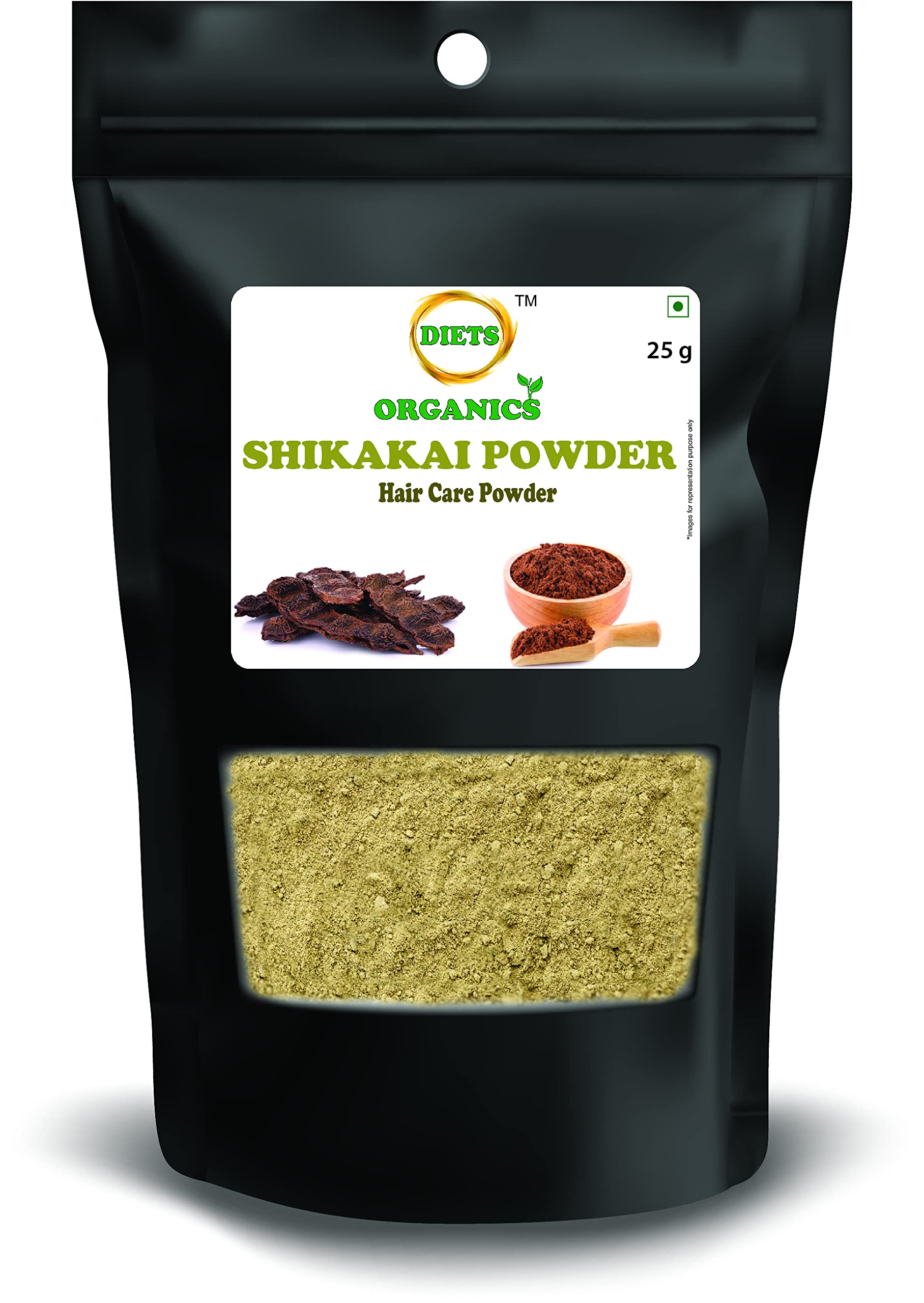 DIETS ORGANICS PURE Shikakai Powder for Hair Wash - 50g Natural Ayurvedic Hair Cleanser | Promotes Hair Growth & Scalp Health | Ideal for Natural Hair Care Routine at Home