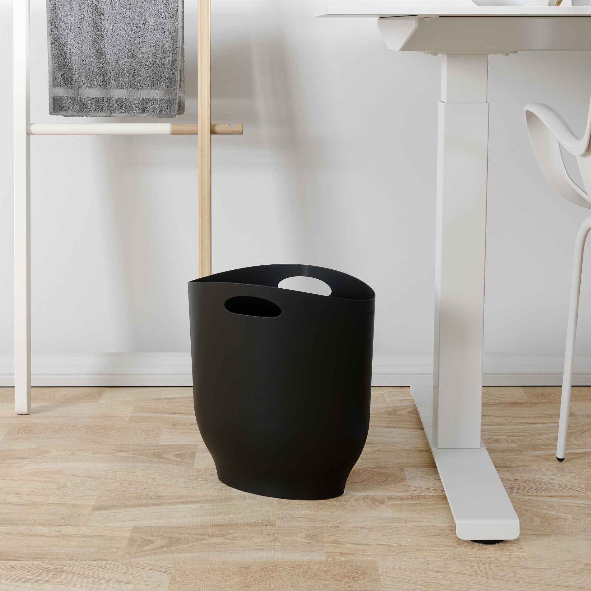 Harlo Stainless Steel Trash Can with Lid - 13 Gallon Kitchen Garbage Bin for Home, Office & Bathroom - Odor Control & Hands-Free Operation