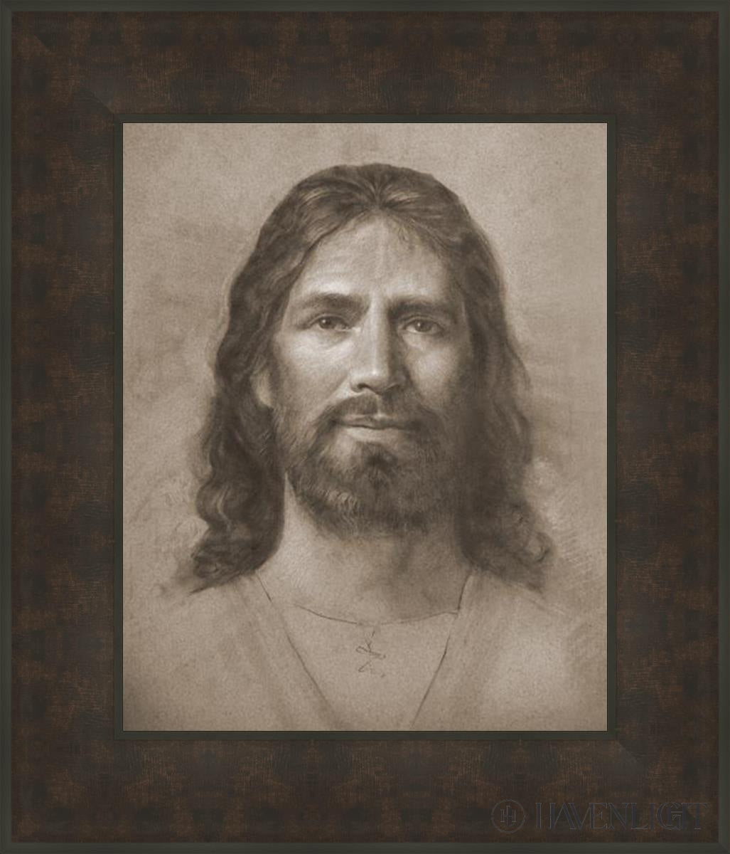 Christ Head Study - Religious Artwork for Home Decor, Church Display & Spiritual Inspiration