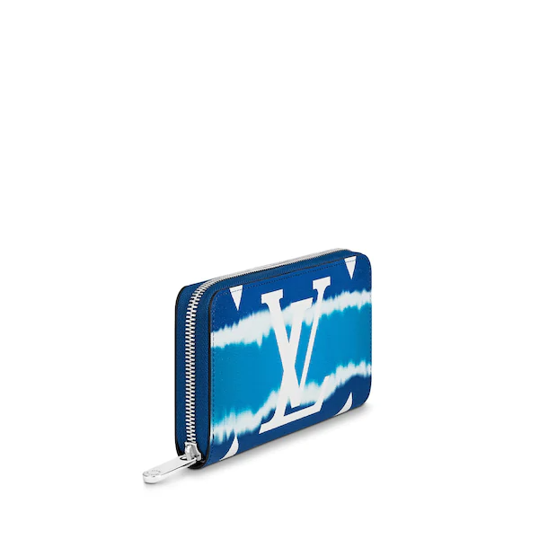Authentic Louis Vuitton Escale Blue Zippy Wallet - Luxury Compact Zip Around Coin Purse for Women - Perfect for Travel, Everyday Use & Gift Giving
