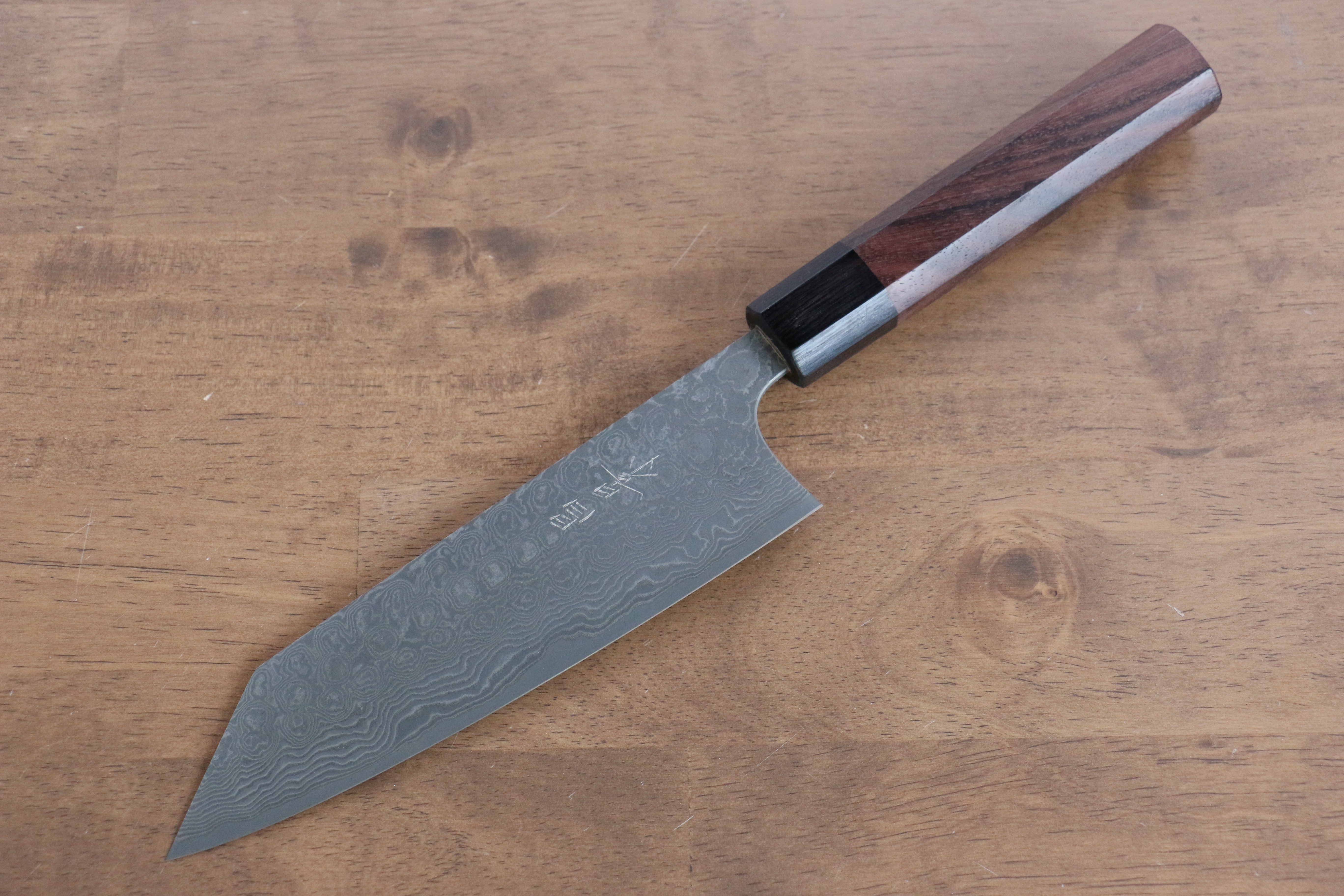Masakage Kumo VG10 Damascus Bunka Knife 170mm with Shitan Handle - Premium Japanese Kitchen Knife for Slicing, Dicing & Precision Cooking