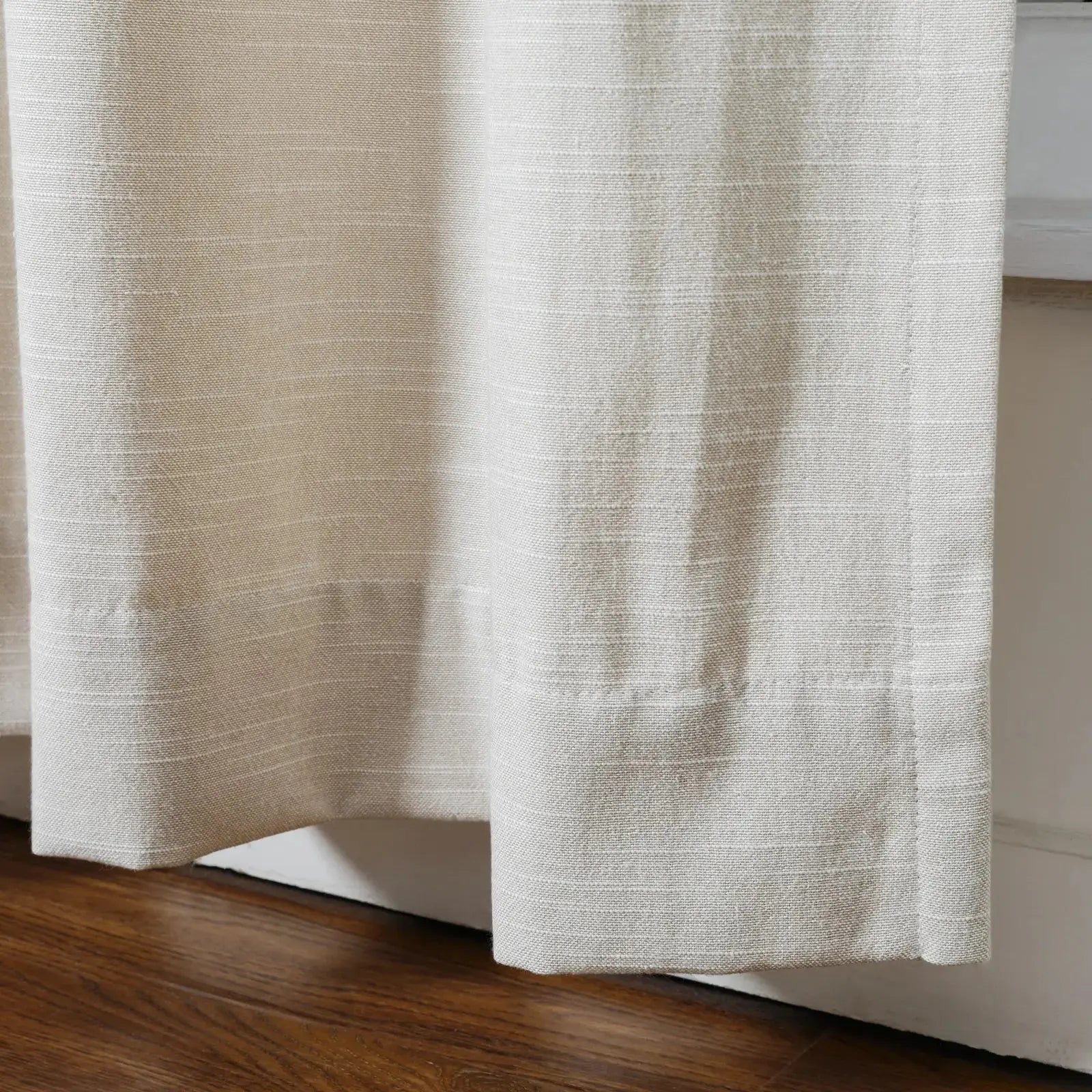 Luxury Linen Cotton Pleated Curtains - Blackout Drapes for Living Room & Bedroom - Elegant Home Decor Window Treatments
