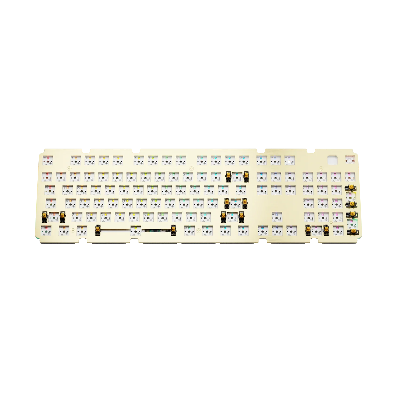 GMMK 3 Mechanical Keyboard Switch Plate - 100% Brass ANSI Layout for Custom Keyboard Builds | Perfect for Gaming, Typing & DIY Enthusiasts