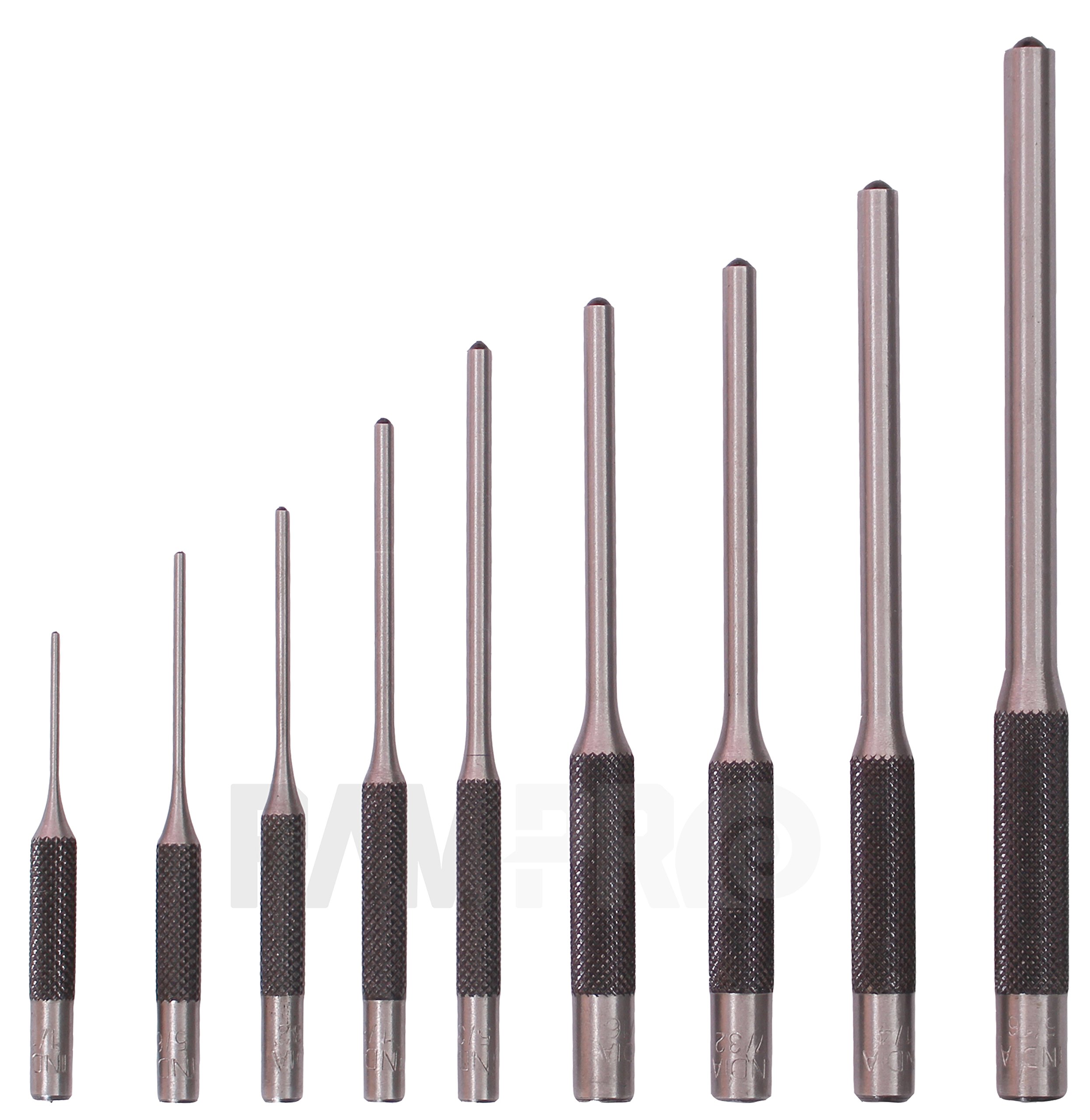 RAM-PRO 9-Piece Steel Roll Pin Punch Set with Storage Pouch - Professional Removal Tool Kit for Jewelry, Watches & Spring Pins | Ideal for Watch Repair, Gunsmithing & DIY Projects