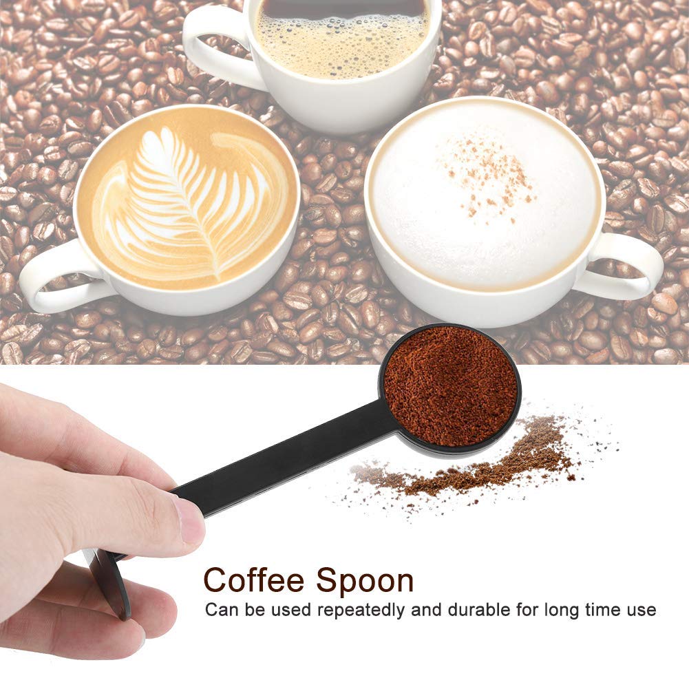Premium Multifunctional Plastic Coffee Measuring & Tamping Spoon - Reusable Standing Coffee Scoop for Espresso, French Press & Drip Coffee - Perfect for Home Baristas & Coffee Shops (Household & Commercial Use)