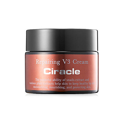 Ciracle Repairing Snail V3 Cream 50ml - Korean Anti-Aging Moisturizer for Dry Skin, Wrinkles & Fine Lines - Perfect for Night Routine & Daily Skincare Regimen