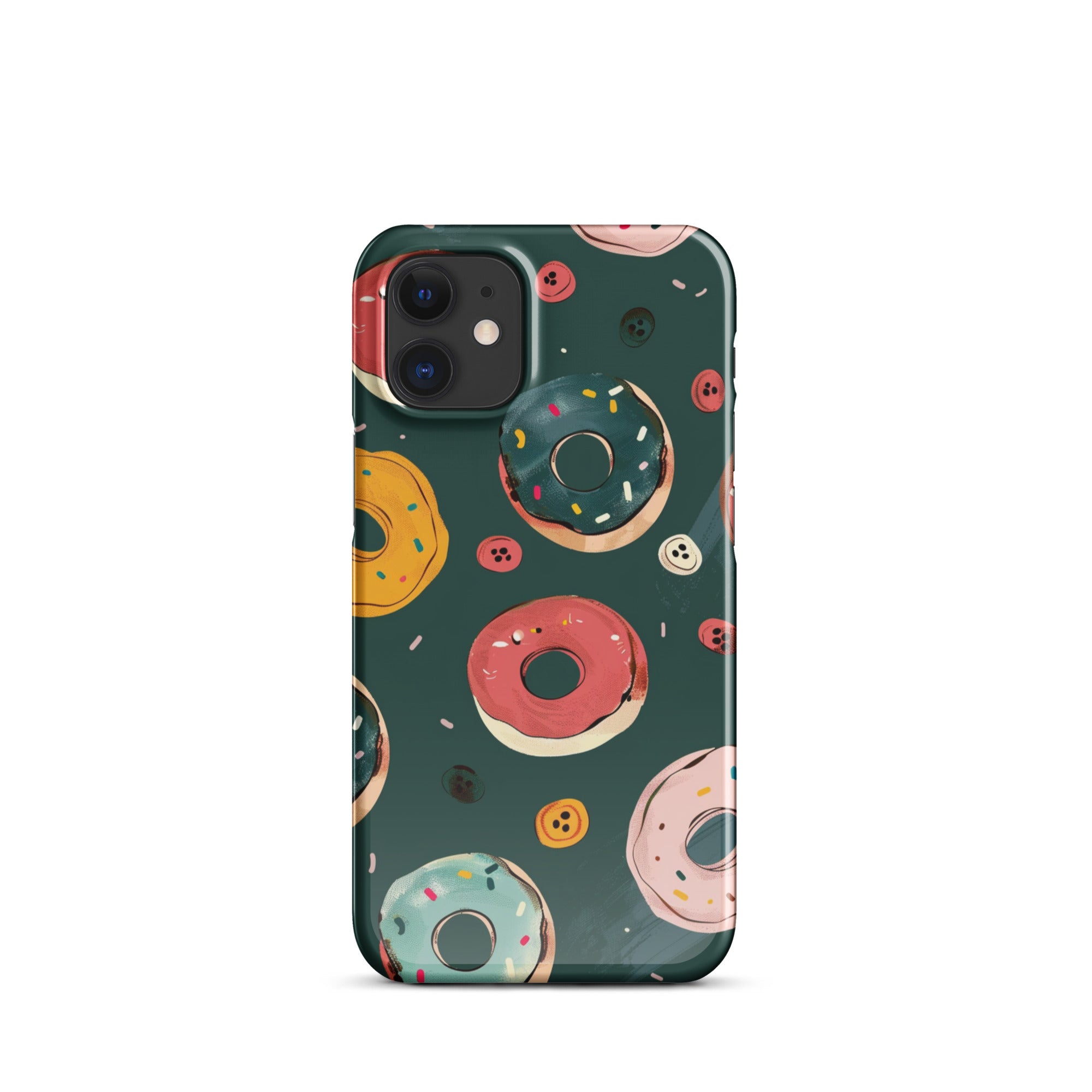 Premium Donut Snap Case for iPhone 14/13/12/11 Pro Max XR - Cute Protective Phone Cover with Shock Absorption - Perfect for Everyday Use, Travel & Gift Giving