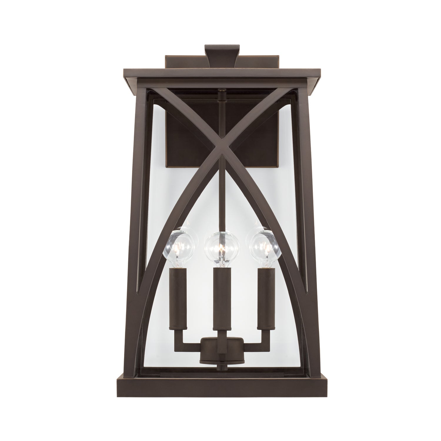 Capital Lighting Four Light Outdoor Wall Lantern - Durable Weatherproof Exterior Sconce for Porch, Patio & Garden Lighting | Perfect for Home, Villa and Commercial Buildings