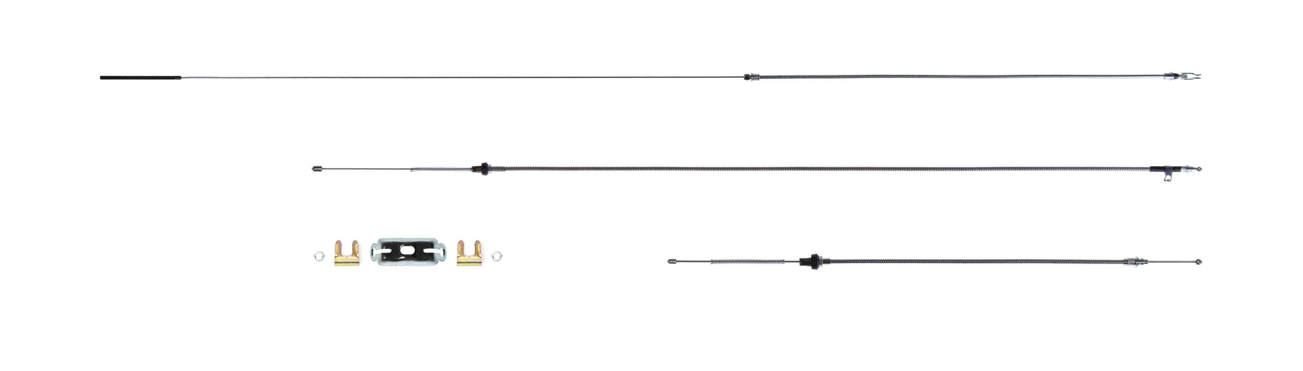 The Right Stuff RSBCR03S Stainless Steel Emergency Brake Cable Set - High Performance E-Brake Kit for Cars, Trucks & SUVs - Perfect for Off-Roading, Towing & Vehicle Maintenance
