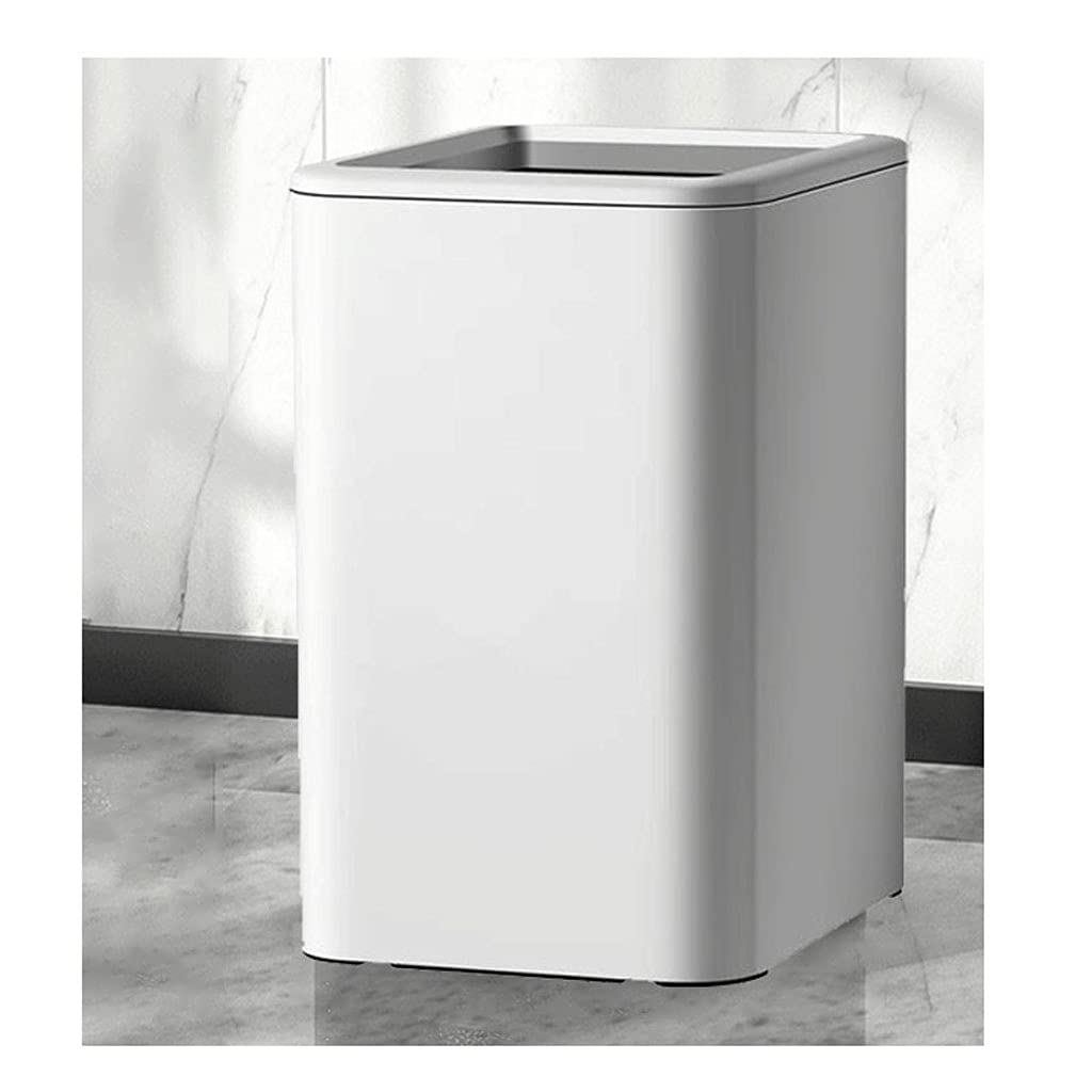 Stainless Steel Dual Layer Compost Bin - Large Capacity Kitchen & Office Trash Can with Step Pedal, No Cover (Color B) | Eco-Friendly Waste Disposal for Home & Commercial Use