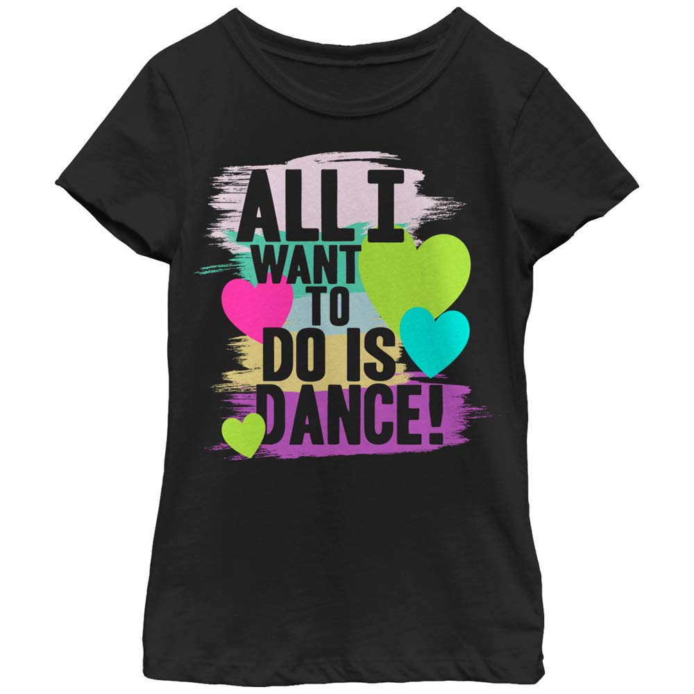Girl's Chin UP Dance Your Heart Out T-Shirt - Cute Motivational Dance Tee for Kids & Toddlers - Perfect for Dance Classes, Recitals & Playdates