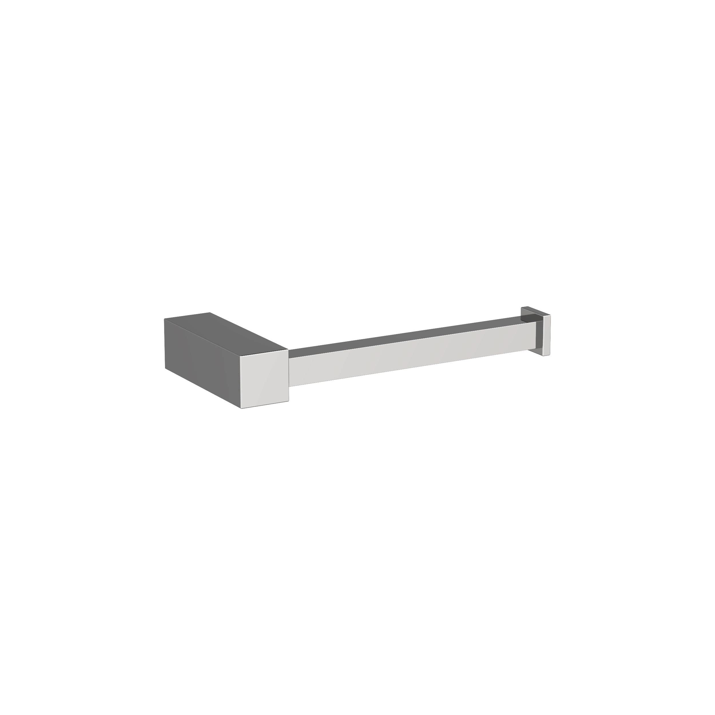 Amerock BH3608126 Chrome Single Post Toilet Paper Holder - 5-7/8 Inch (149mm) Modern Bathroom Tissue Holder | Durable Bath Hardware & Accessories for Home, Hotel, and Office Restrooms