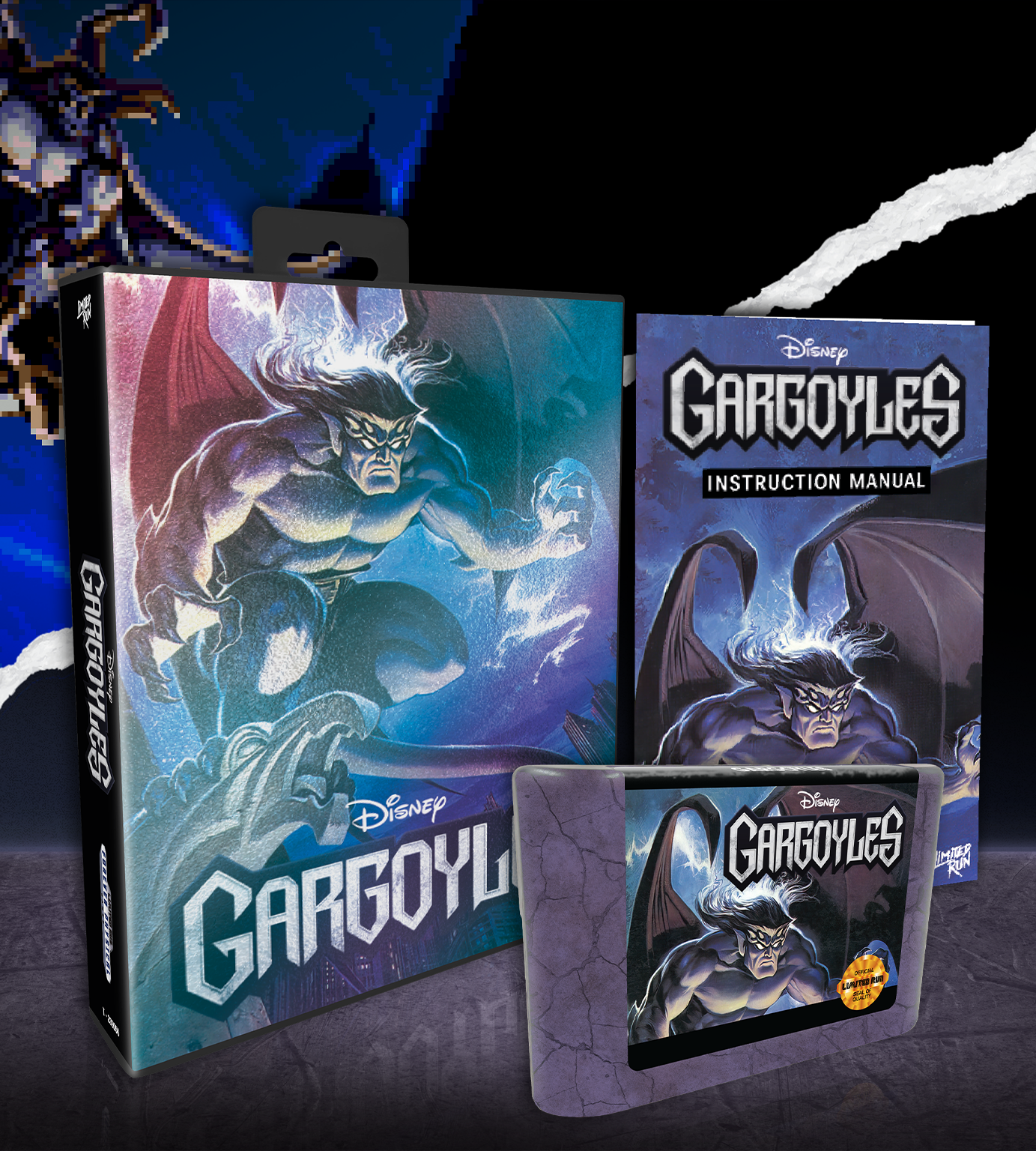 Gargoyles Collector's Edition for Sega Genesis - Classic 90s Disney Action Game - Perfect for Retro Gaming Enthusiasts & Disney Fans