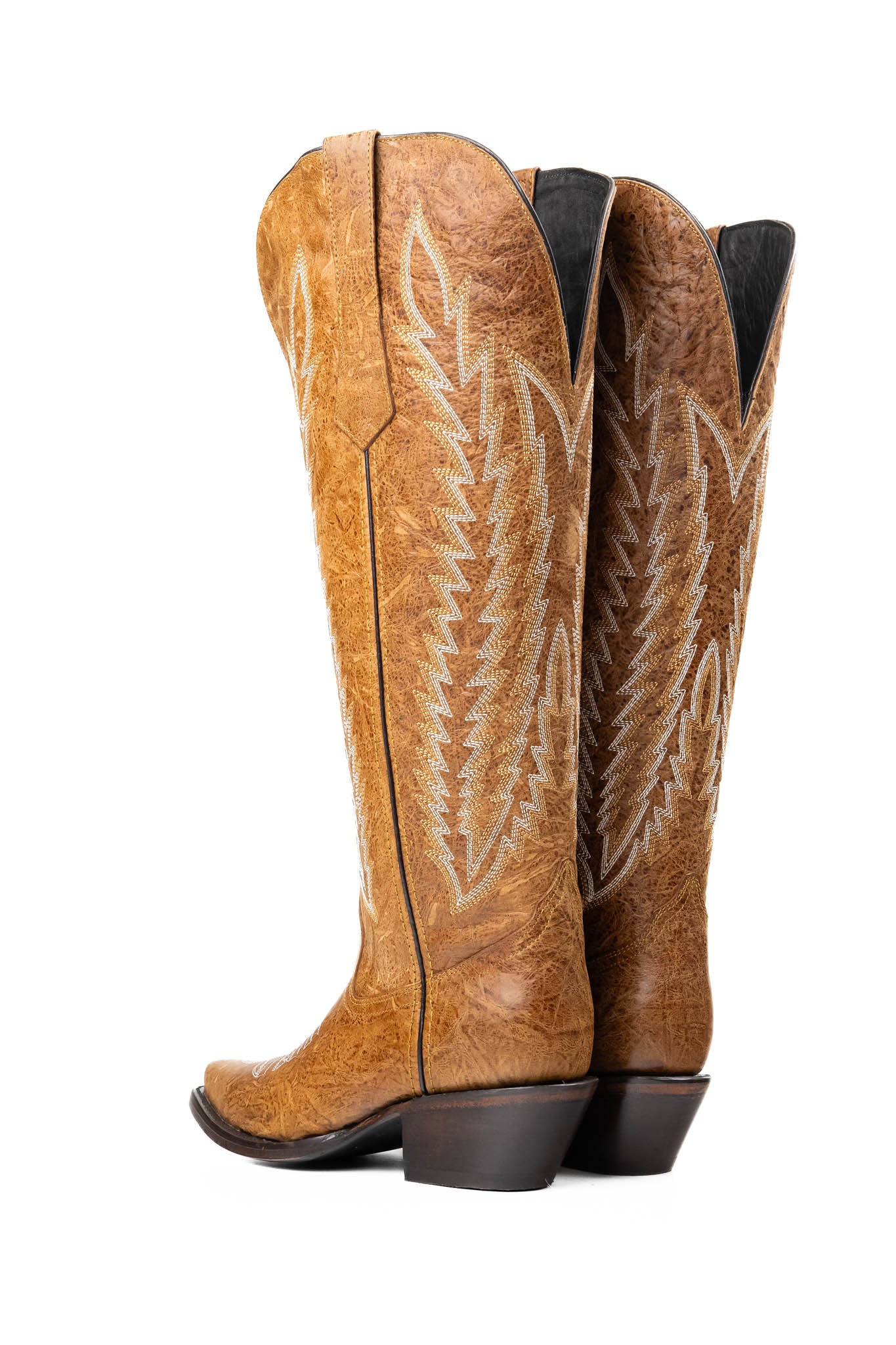 Valentina Tall Wide Calf Snip Toe Cowgirl Boots for Women - Comfortable Western Riding Boots for Country Dancing & Outdoor Adventures