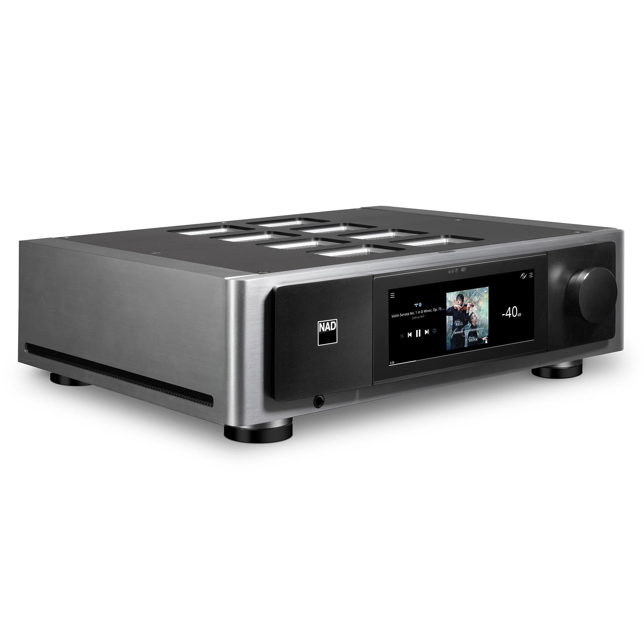 NAD M66 BluOS Streaming Preamplifier DAC - High-End Audio Streaming & Digital-to-Analog Converter for Home Theater & Hi-Fi Systems - Perfect for Audiophiles & Music Enthusiasts