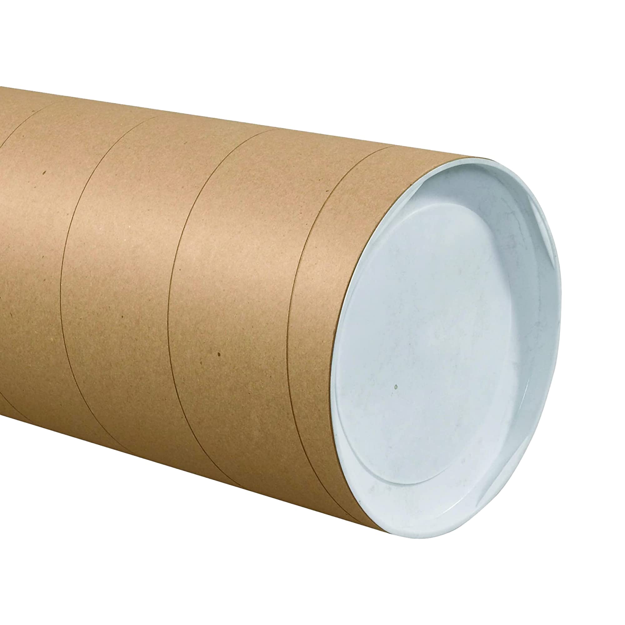 Tape Logic TLP8036KHD Heavy-Duty Jumbo Mailing Tubes 8x36 Inches - Pack of 10 Kraft Paper Shipping Tubes for Posters, Blueprints & Artwork - Secure Packaging for Mailing & Storage
