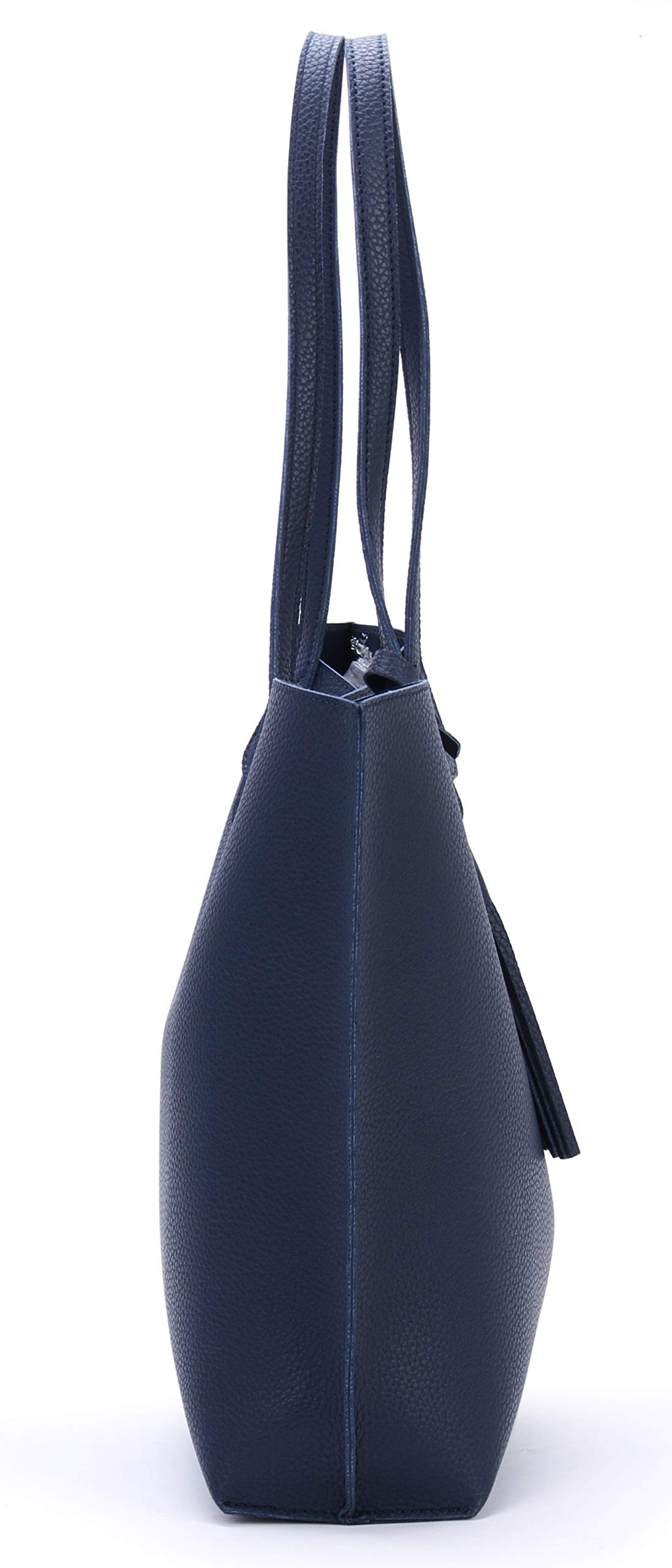 Stylish Minimalist Pebbled Faux Leather Tote Bag for Women - Perfect for Work, Travel & Everyday Use