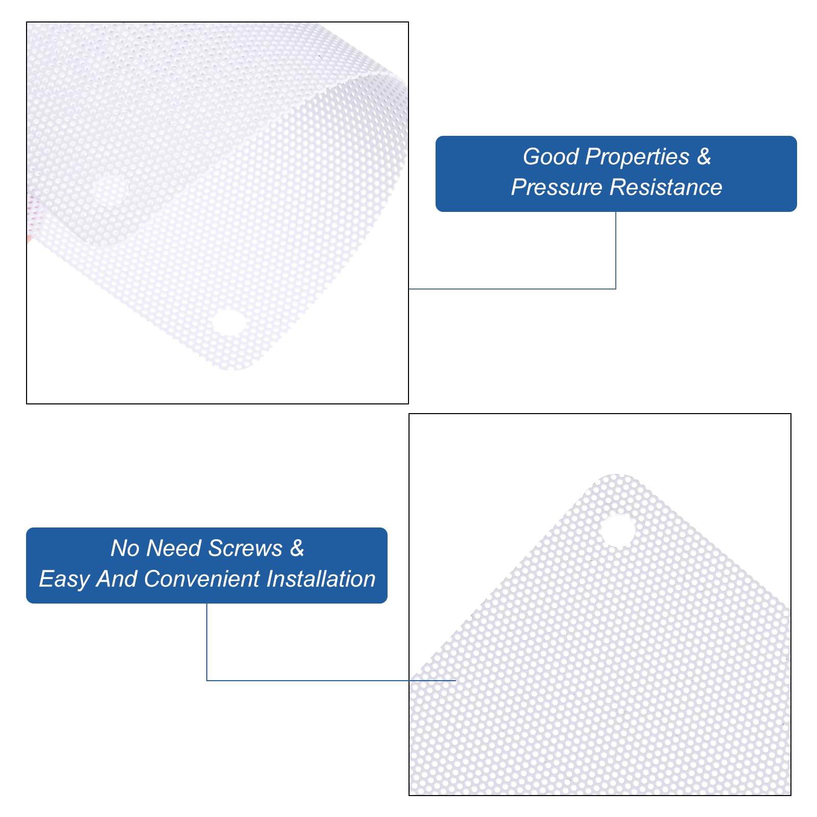6PCS 120x120mm White PVC Computer Dust Filter Mesh - PC Case Cooler Fan Grills, Dustproof Cover for Computer Chassis & Speakers - Perfect for Gaming Rigs, Home Office & Server Rooms