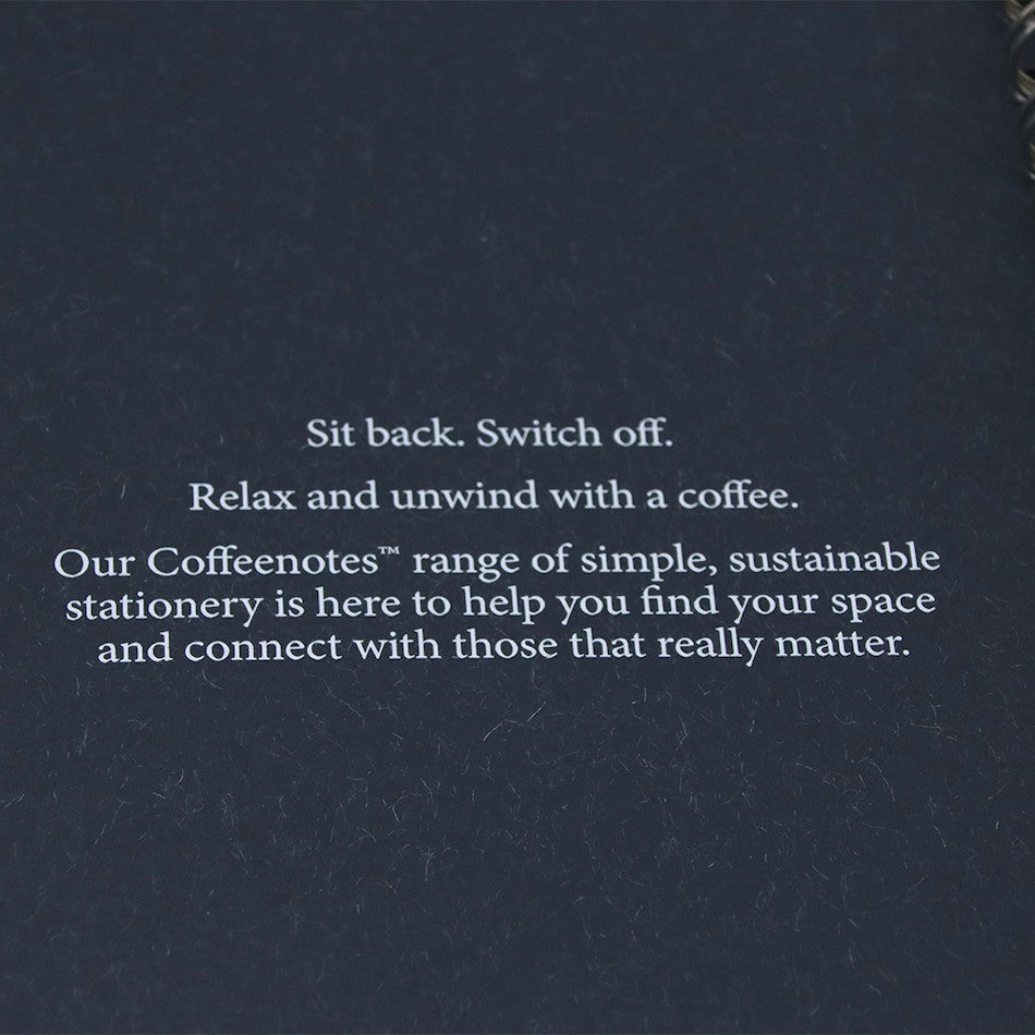 Coffeenotes Medio Wiro Notebook - Navy Blue Wool Cover Refillable Notebook for Journaling, Sketching & Note Taking - Perfect for Office, School & Creative Writing