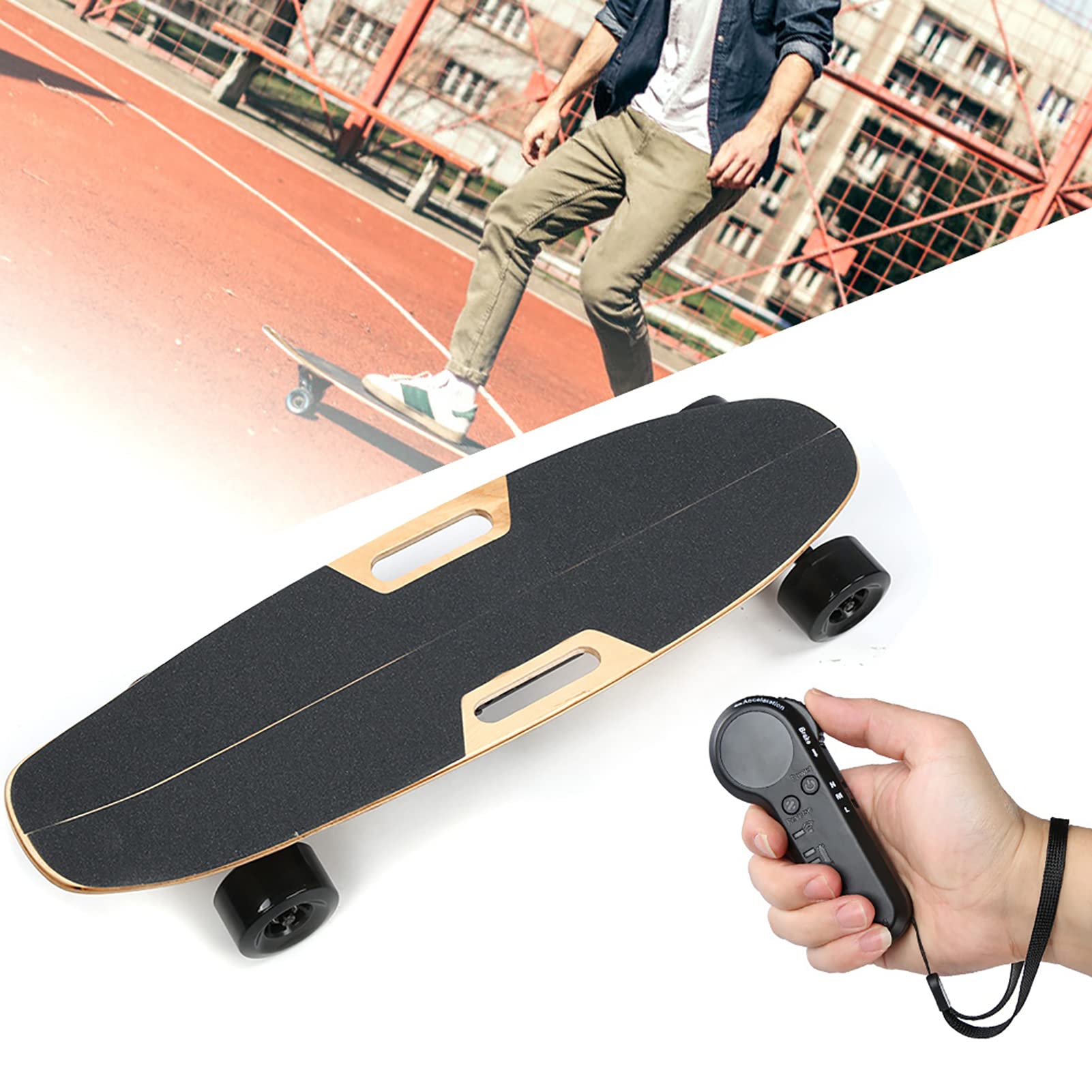 2.4G Wireless Remote Control for Electric Skateboard - Replacement Handheld Controller with Long Range for 4-Wheel Skateboards | Perfect for Commuting, Cruising & Outdoor Adventures